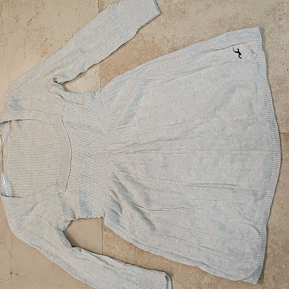 Y2K Vintage Hollister Light Beige Babydoll Sweater Top